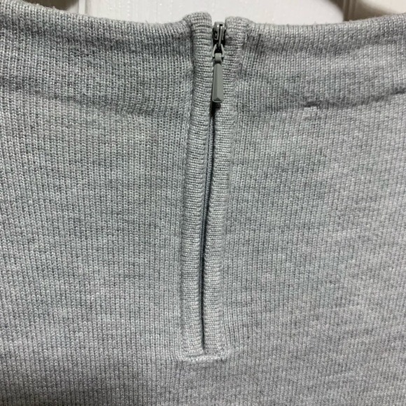 Talbots women's long sleeve gray/white striped sweater XL pullover minimalist - Picture 4 of 6